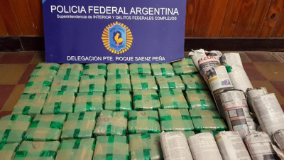 Incautan 50 kilos de hojas de coca en un micro en Avia Terai