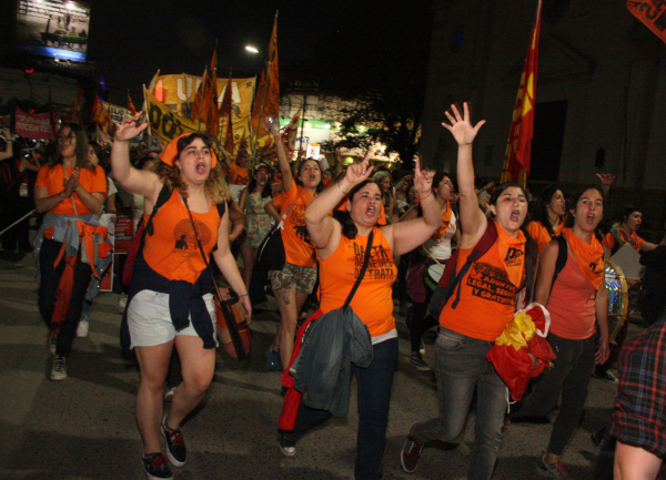 Marcha del Encuentro Nacional de Mujeres. 15-10-17.