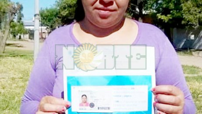 Después de siete años una mujer obtuvo su DNI