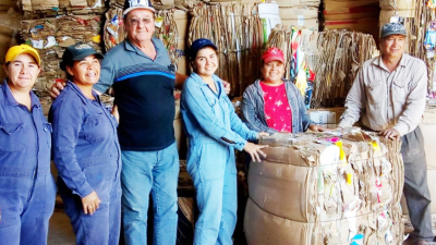 Planta de Tres Isletas vendió 12 toneladas de cartón prensado