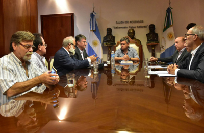 Peppo con empresarios brasileños interesados en el uso del puerto de Barranqueras