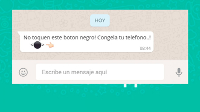 ¿Qué es el círculo negro de WhatsApp que no deberías tocar?