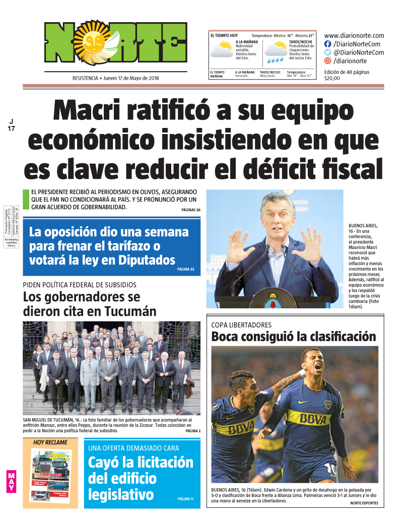 Edición del 17.05.18