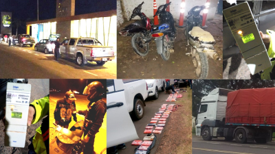 Caminera secuestró 50 motos y detecta a 32 conductores alcoholizados