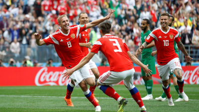Gran ventaja de Rusia ante Arabia Saudita: 5 a 0