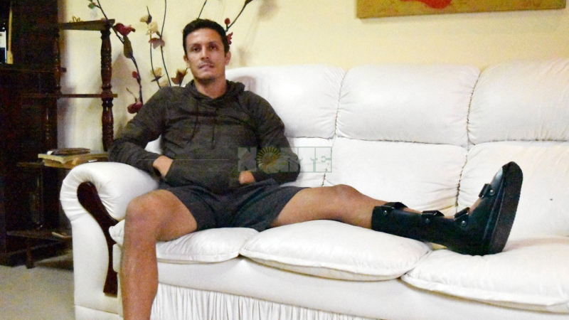 Marcos Mondaini en su Sáenz Peña natal, habló de todo con NORTE