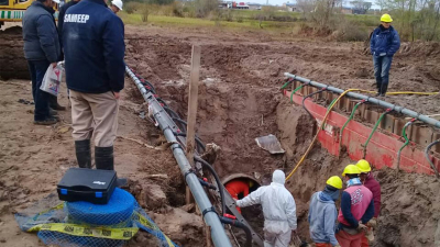 Segundo acueducto: vaciaron cañerías y reubicarán ramal