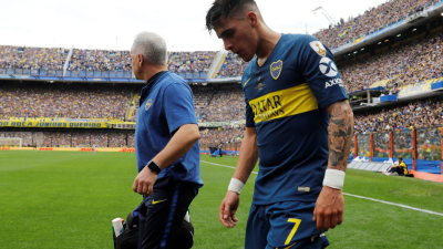 Cristian Pavón sufrió un desgarro y está en duda para la vuelta