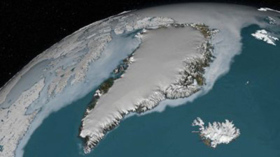 Descubren un cráter más grande que París bajo el hielo de Groenlandia