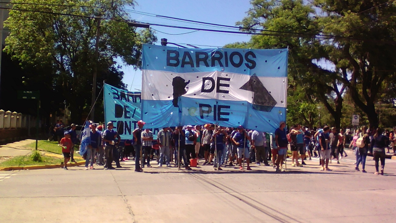 Barrios de Pie se moviliza para que se abran planes sociales y en rechazo al protocolo Bullrich