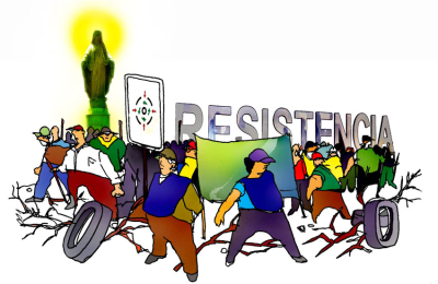 Tributo piquetero a la patrona de Resistencia: La Inmaculada, rehén de la protesta que crece