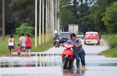 La lluvia trajo otra vez complicaciones en algunos barrios de Sáenz Peña