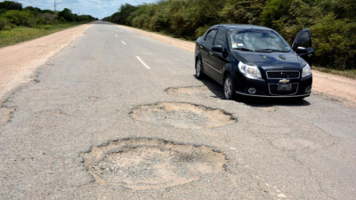 La ruta 16 entre Monte Quemado y Taco Pozo en pésimo estado