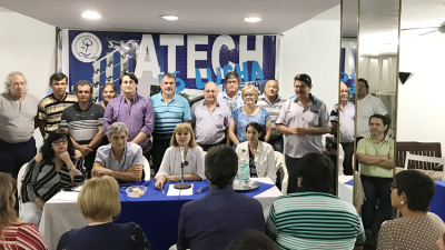 Atech refutó al gobierno por el sueldo de bolsillo y resolvió no iniciar las clases