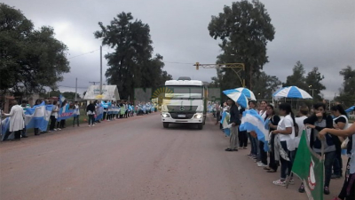 Docentes autoconvocados se manifestaron en Ruta 89