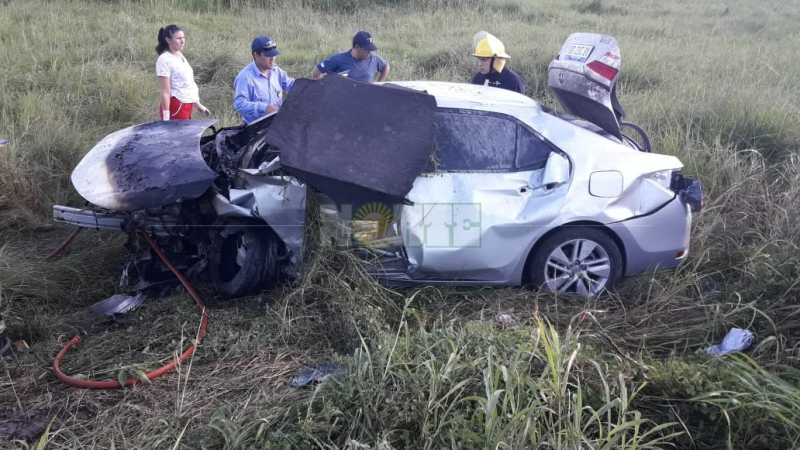 Plaza: despistó con el auto, volcó y murió en el acto