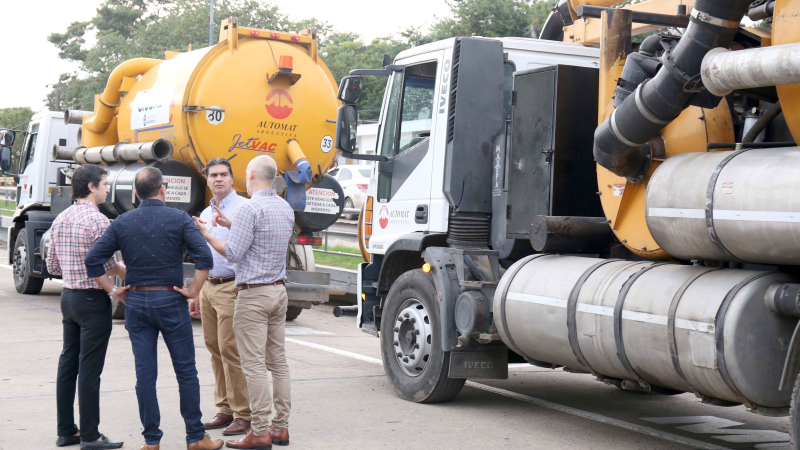 El municipio incorporó el servicio de camiones desobstructores