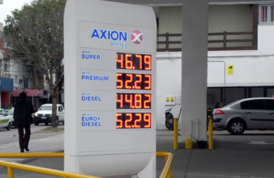 Shell y Axion se sumaron al aumento de los combustibles