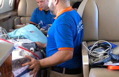 Salud hizo dos exitosas aeroevacuaciones en el Día de la Independencia
