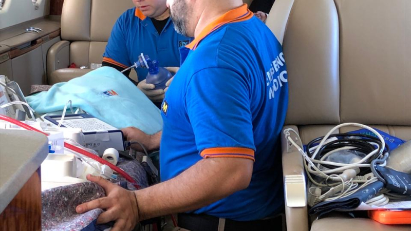 Salud hizo dos exitosas aeroevacuaciones en el Día de la Independencia
