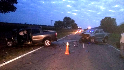 Dos muertos en un choque frontal en la ruta 95