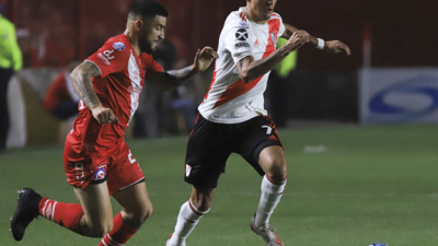River recató un empate agónico ante Argentinos