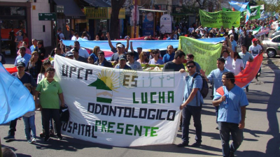 UPCP marchó y anunció un paro para toda la semana