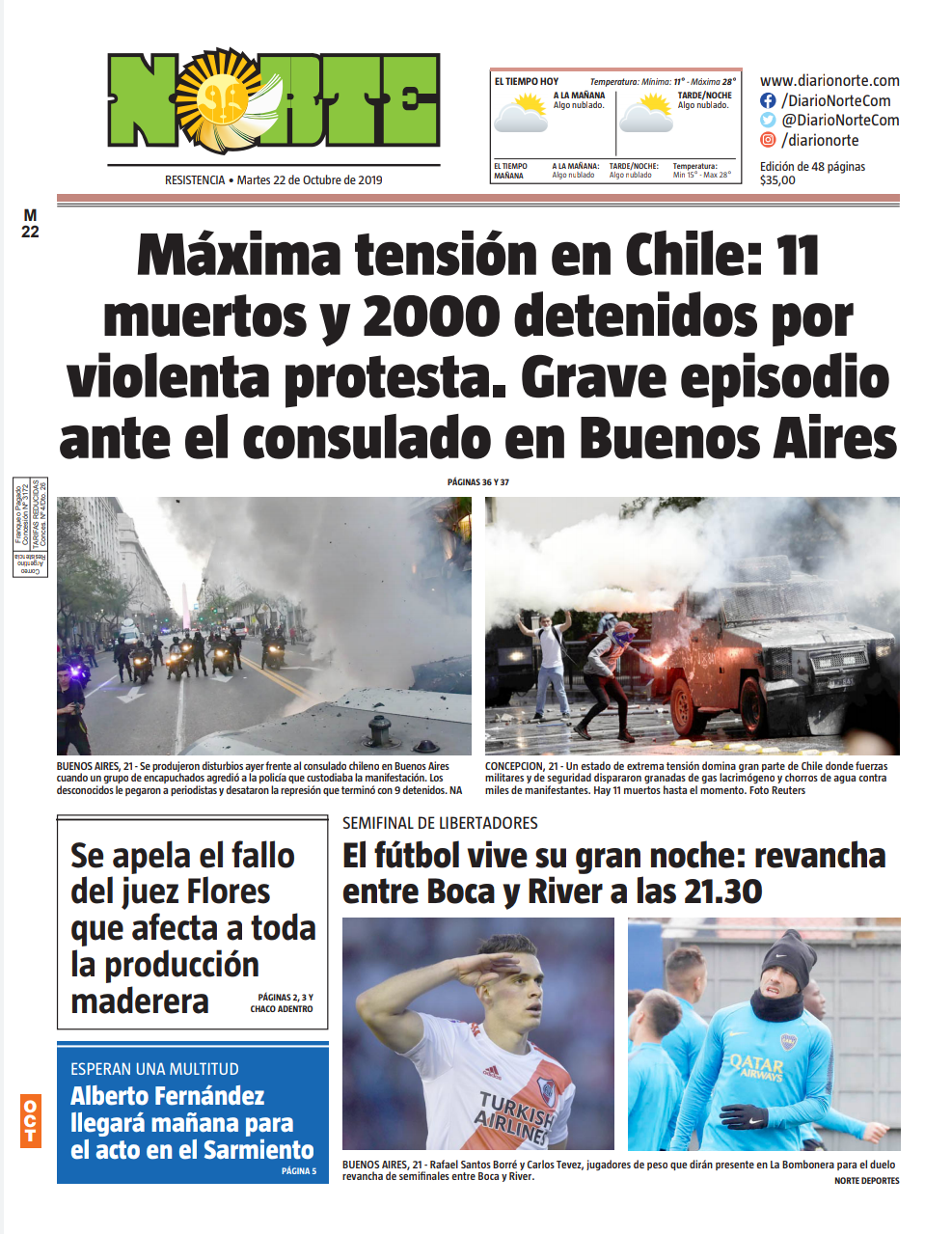 Edicion del 22-10-2019