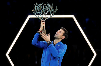 Djokovic festejó en París y da señal a sus rivales de cara al ATP Finals
