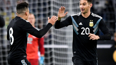 La selección se entrena en Mallorca sin Pereyra y Rojo