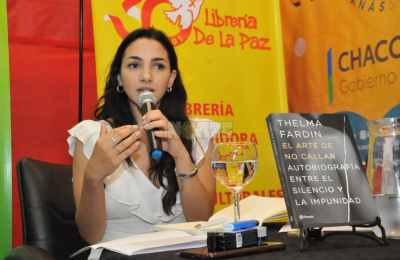 Thelma Fardin presentó su libro que le permitió sanar y contar su historia