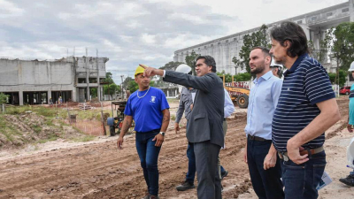 Capitanich recorrió la obra del Segundo Acueducto del Interior