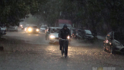 La esperada lluvia llegó a Resistencia, que ya supera los 50 mm