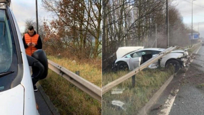 Sergio Romero sufrió un accidente en Inglaterra