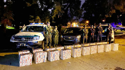 Gendarmería Nacional y Policía del Chaco frustran contrabando de cigarrillos