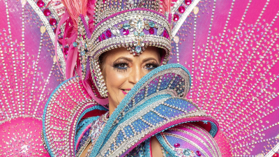 Alicia García desfiló en el Carnaval de San Pablo