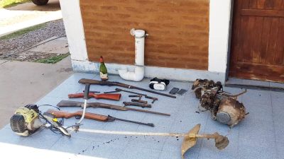 La policía desmanteló un taller de tumberas que proveía a delincuentes