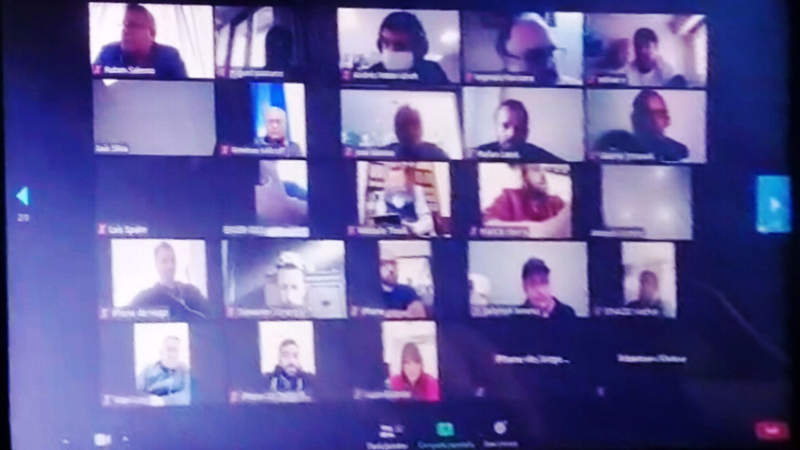 Con los chaqueños Gómez y Milcoff, AFA hizo un simulacro virtual de la asamblea