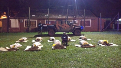Encuentran más de 120 kilos de cogollos de marihuana en Misiones