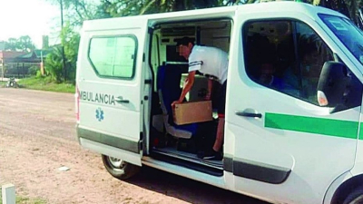 Detienen una ambulancia cargada con Fernet y gaseosa para el hijo de un intendente
