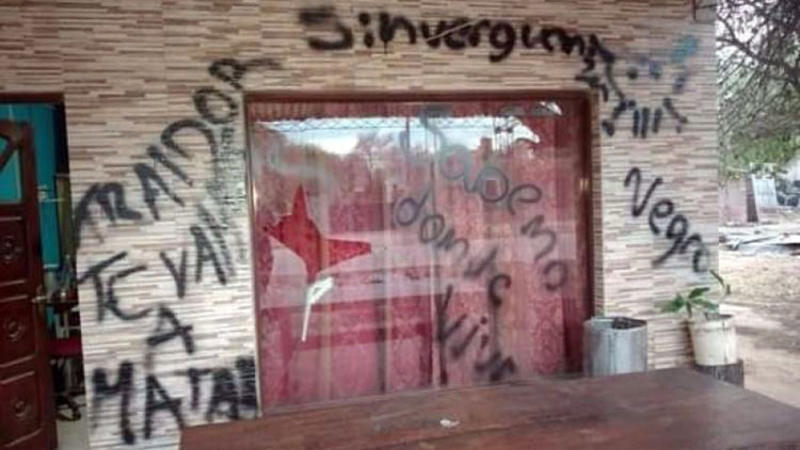 Amenazaron con pintadas al presidente de Concejo de Pampa del Infierno