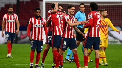 Por primera vez Simeone pudo vencer al Barcelona por la Liga