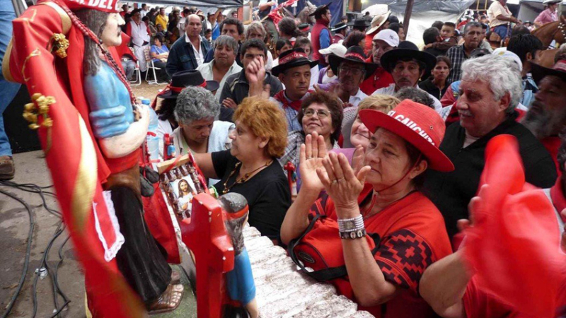 Gauchito Gil en Mercedes: celebración solamente virtual