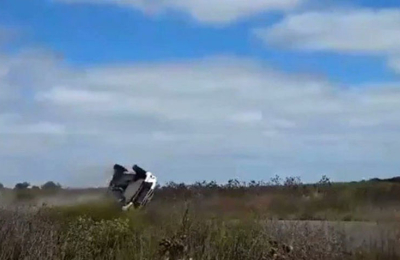 Espectacular vuelco de David Nalbandian en el Rally