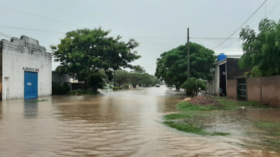 Charata: La lluvia superó los 200 milímetros durante la mañana del viernes