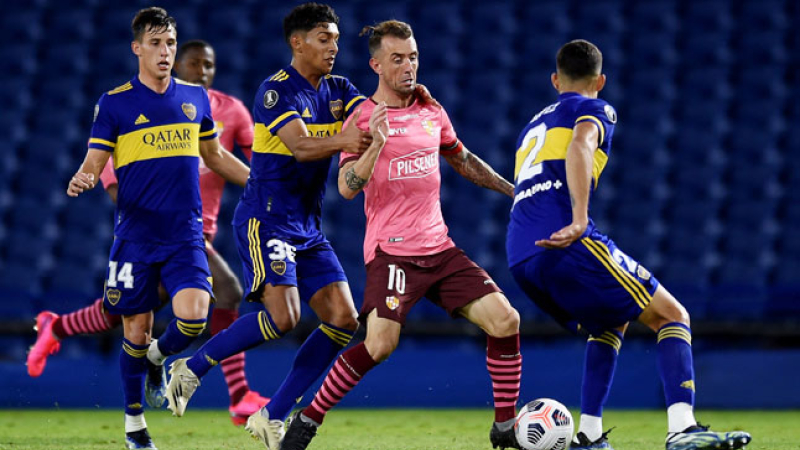 Boca no pudo con Barcelona de Ecuador y su clasificación no está asegurada