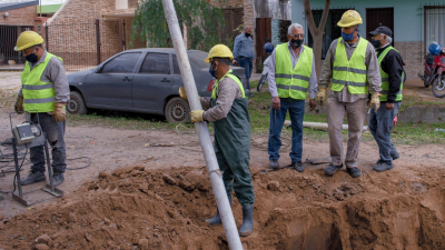 Sameep inició la intervención y refuncionalización de la red cloacal de Villa Perrando