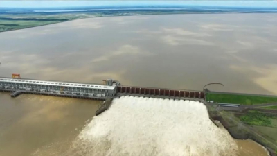 Yacyretá: los embalses de la represa tienen un almacenamiento del 35% por la bajante del río Paraná