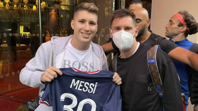 Messi en París con un argentino: “Un sueño cumplido”