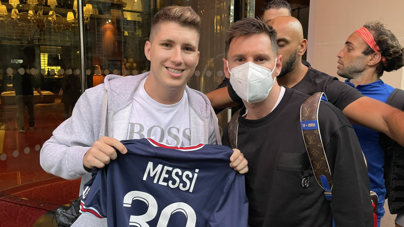 Messi en París con un argentino: “Un sueño cumplido”